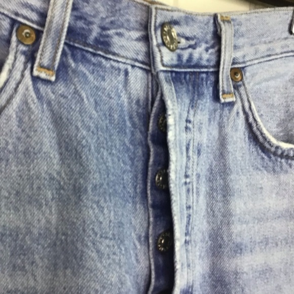 AGOLDE Riley High Rise Straight Crop Jeans in Shatter Size 27. - Picture 10 of 13